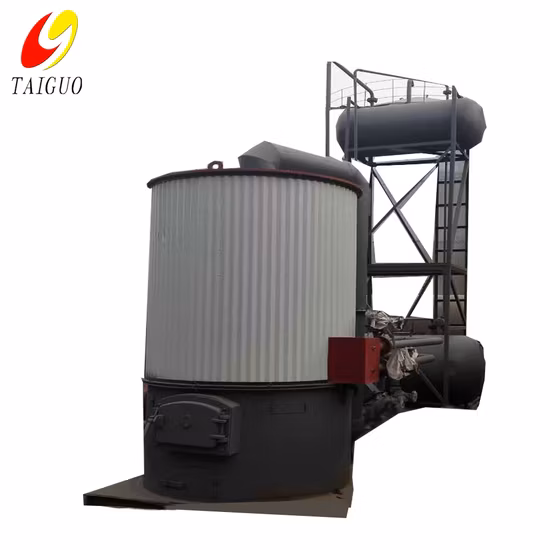 Forno de óleo térmico de biomassa de casca de coco de caldeira a carvão vertical