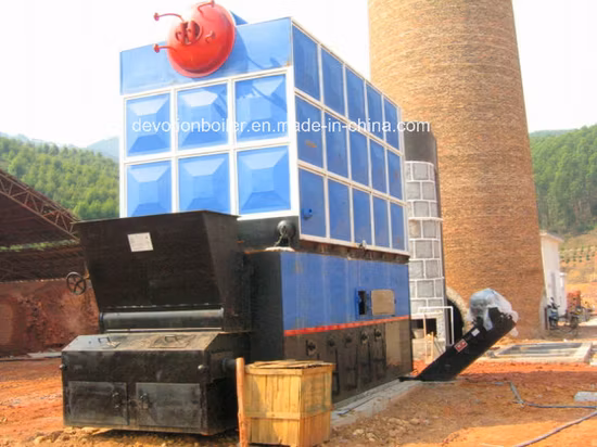 Combustível biomassa pellet/carvão/lascas de madeira 5600kw caldeira de água quente